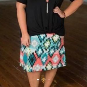 ZigZagStripe Boutique Skirt